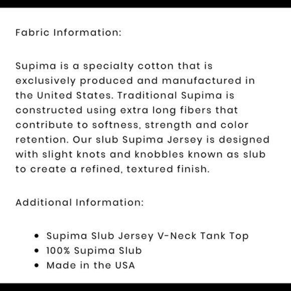 Stateside Supima Slub Jersey V-Neck Navy Tank Top - Picture 6 of 9